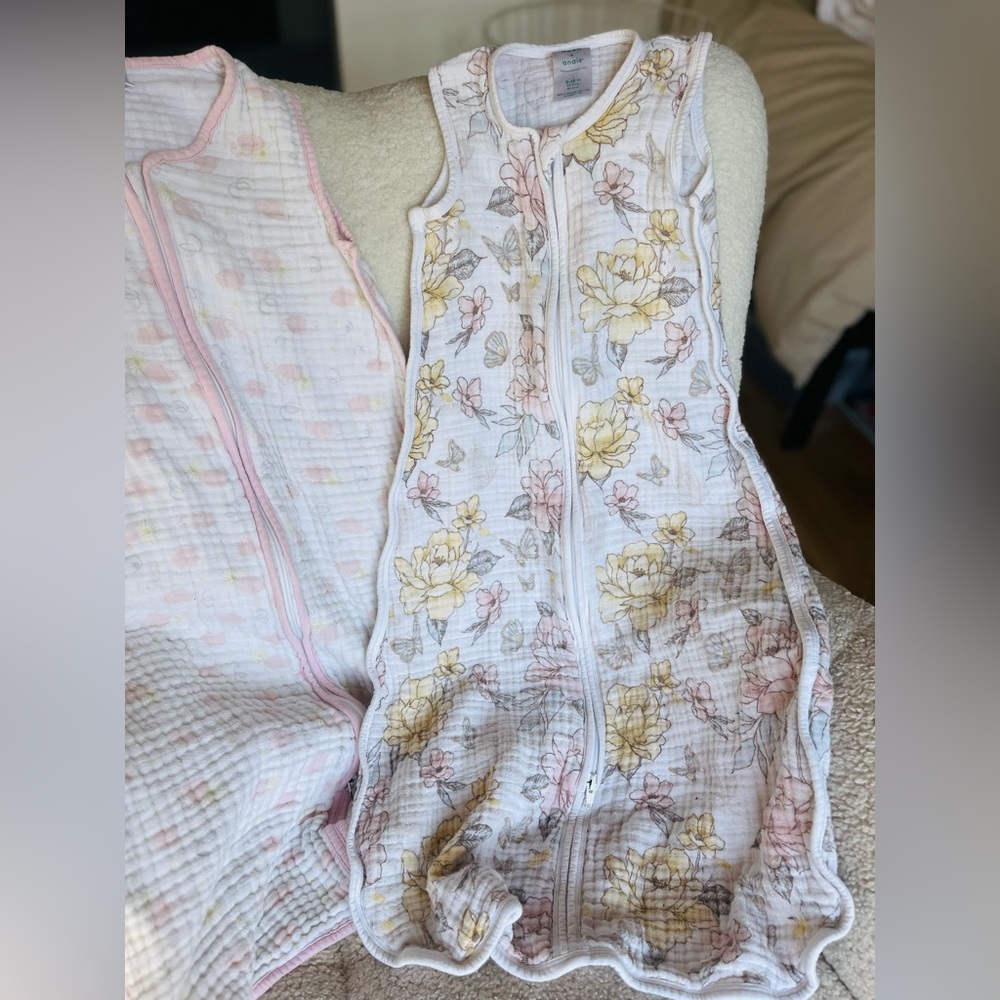 Aden + Anais Floral Sleep Sack & Yoga Sprout set of Two